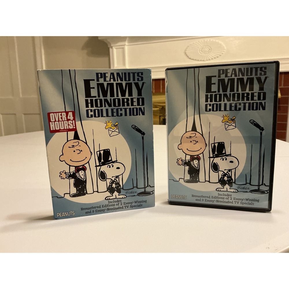 Peanuts Emmy Honored Collection DVD 2-Disc Set Charlie‎ Brown Snoopy w/Slip OOP